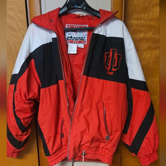 Campri IU Red And White Men's Coat - Picture 1 of 5